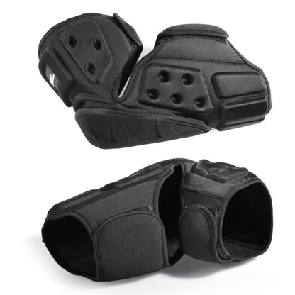 GHOST RACING GH-HX03 1 Pair Motorcycle Protective Gear Kevlar Racing Cold-proof Windproof Knee Pads, Model:No Plush Pad(Black) - Protective Gear by GHOST RACING | Online Shopping UK | buy2fix