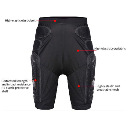 GHOST RACING K062 Off-road Motorcycle Armor Pants Racing Riding Anti-fall Hip Protector, Size:M(Black) - Protective Gear by GHOST RACING | Online Shopping UK | buy2fix