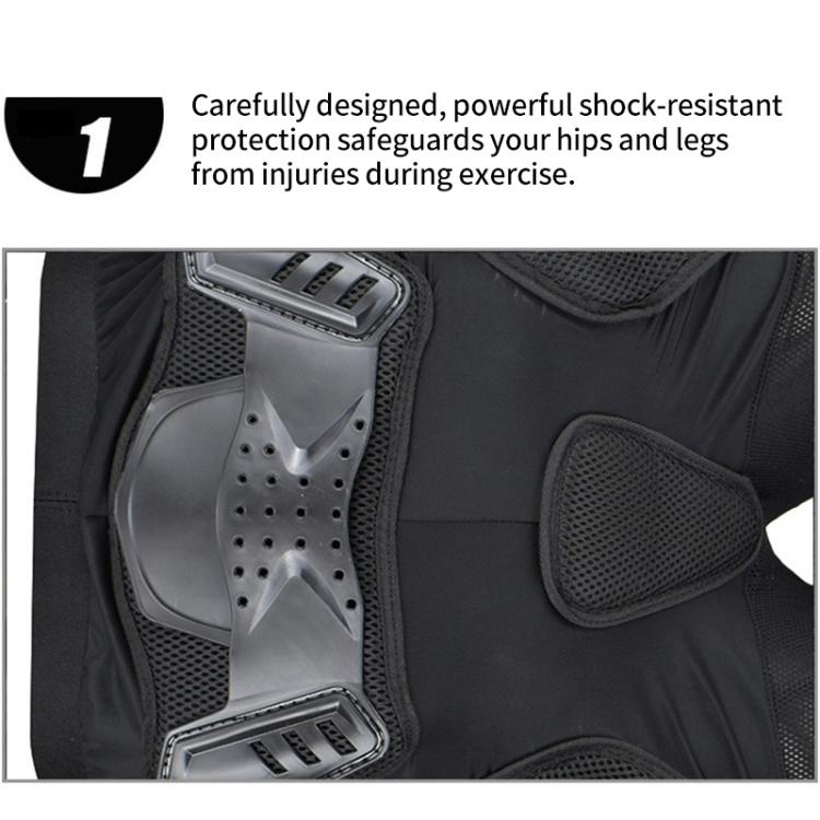 GHOST RACING K062 Off-road Motorcycle Armor Pants Racing Riding Anti-fall Hip Protector, Size:M(Black) - Protective Gear by GHOST RACING | Online Shopping UK | buy2fix