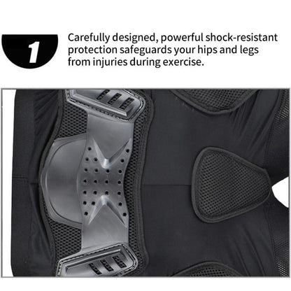 GHOST RACING K062 Off-road Motorcycle Armor Pants Racing Riding Anti-fall Hip Protector, Size:M(Black) - Protective Gear by GHOST RACING | Online Shopping UK | buy2fix
