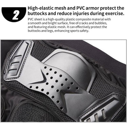 GHOST RACING K062 Off-road Motorcycle Armor Pants Racing Riding Anti-fall Hip Protector, Size:M(Black) - Protective Gear by GHOST RACING | Online Shopping UK | buy2fix