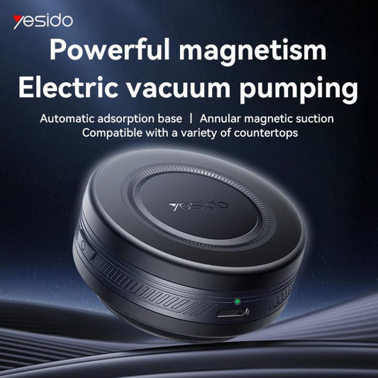 Yesido C223 Electric Vacuum Suction Cup MagSafe Car Mount(Black) - Universal Car Holders by Yesido | Online Shopping UK | buy2fix