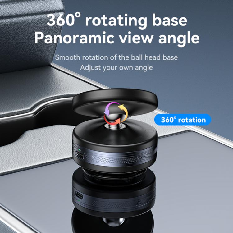 Yesido C224 Electric Vacuum Suction Cup MagSafe Car Mount with 360 Degree Rotating Base(Black) - Universal Car Holders by Yesido | Online Shopping UK | buy2fix