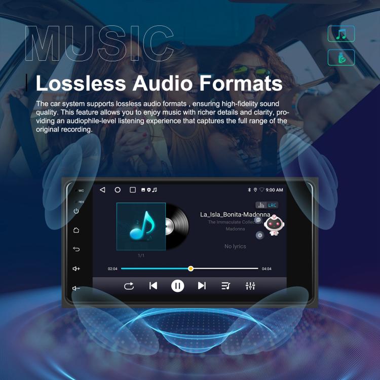 For Toyota COROLLA Android 15 7 inch Wireless CarPlay Car Player Car Central Control Navigation Machine, Specification:Standard+AHD+Microphone - Car MP3 & MP4 & MP5 by buy2fix | Online Shopping UK | buy2fix