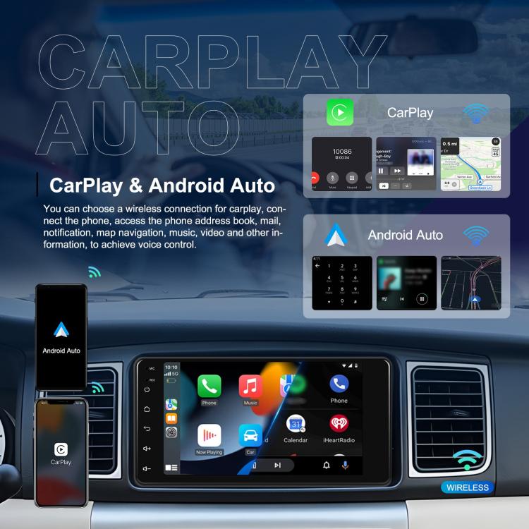 For Toyota COROLLA Android 15 7 inch Wireless CarPlay Car Player Car Central Control Navigation Machine, Specification:Standard - Car MP3 & MP4 & MP5 by buy2fix | Online Shopping UK | buy2fix