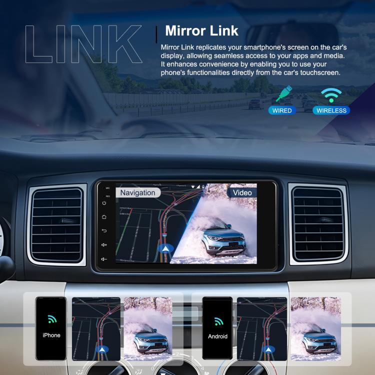 For Toyota COROLLA Android 15 7 inch Wireless CarPlay Car Player Car Central Control Navigation Machine, Specification:Standard+AHD+Microphone - Car MP3 & MP4 & MP5 by buy2fix | Online Shopping UK | buy2fix