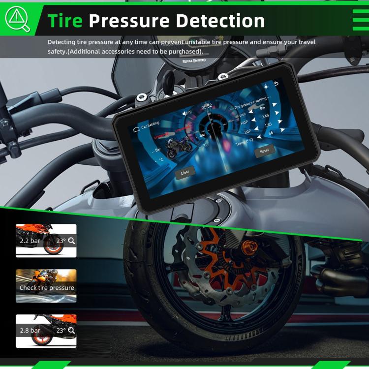 6 inch Motorcycle Wireless CarPlay and Android Auto Display Screen Navigator(Black) - Electrical Instruments by buy2fix | Online Shopping UK | buy2fix