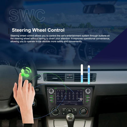 For BMW 3 Series E90 Android 15 7 inch Car CarPlay Car Navigation Reversing Image Integrated Machine, Specification:Standard+AHD+Microphone - Car MP3 & MP4 & MP5 by buy2fix | Online Shopping UK | buy2fix