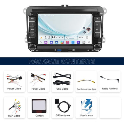 For Volkswagen Android 15 7 inch Horizontal Screen Car Player Car Central Control Navigation with Dual USB Ports, Specification:Standard - Car MP3 & MP4 & MP5 by buy2fix | Online Shopping UK | buy2fix
