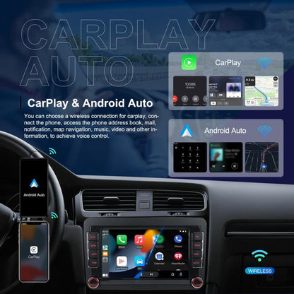 For Volkswagen Android 15 9 inch Screen Car Player Car Central Control Navigation, Specification:Standard+AHD+Microphone - Car MP3 & MP4 & MP5 by buy2fix | Online Shopping UK | buy2fix