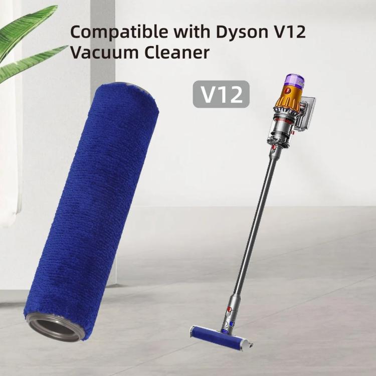 Vacuum Cleaner Cleaning Soft Velvet Roller Brush For Dyson V12(Blue) - For Dyson Accessories by buy2fix | Online Shopping UK | buy2fix