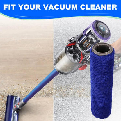 Vacuum Cleaner Cleaning Soft Velvet Roller Brush For Dyson V12(Blue) - For Dyson Accessories by buy2fix | Online Shopping UK | buy2fix