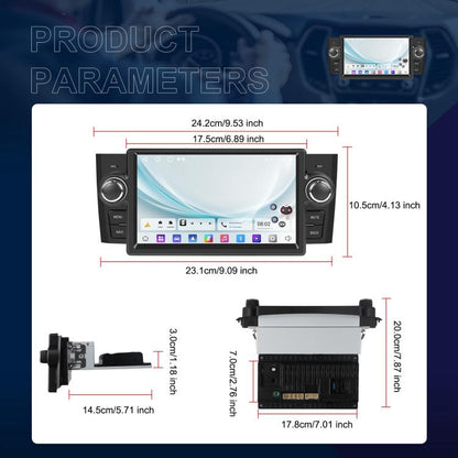 For Fiat Punto 2005-2009 Android 15 7 inch 4G+64G Car Central Control Audio Video Navigation, Specification:Standard+AHD+Microphone - Car MP3 & MP4 & MP5 by buy2fix | Online Shopping UK | buy2fix