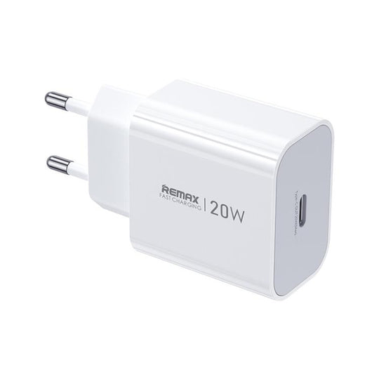 REMAX CA08 PD20W Type-C GaN Fast Charger, EU Plug(White)