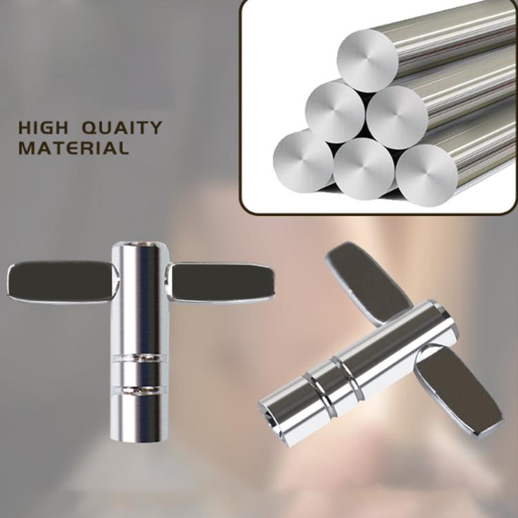 CT-826 T-shaped Square Hole Drum Key Universal Adjustment Wrench Tool for Drum Set(Silver) - Percussion Accessories by buy2fix | Online Shopping UK | buy2fix