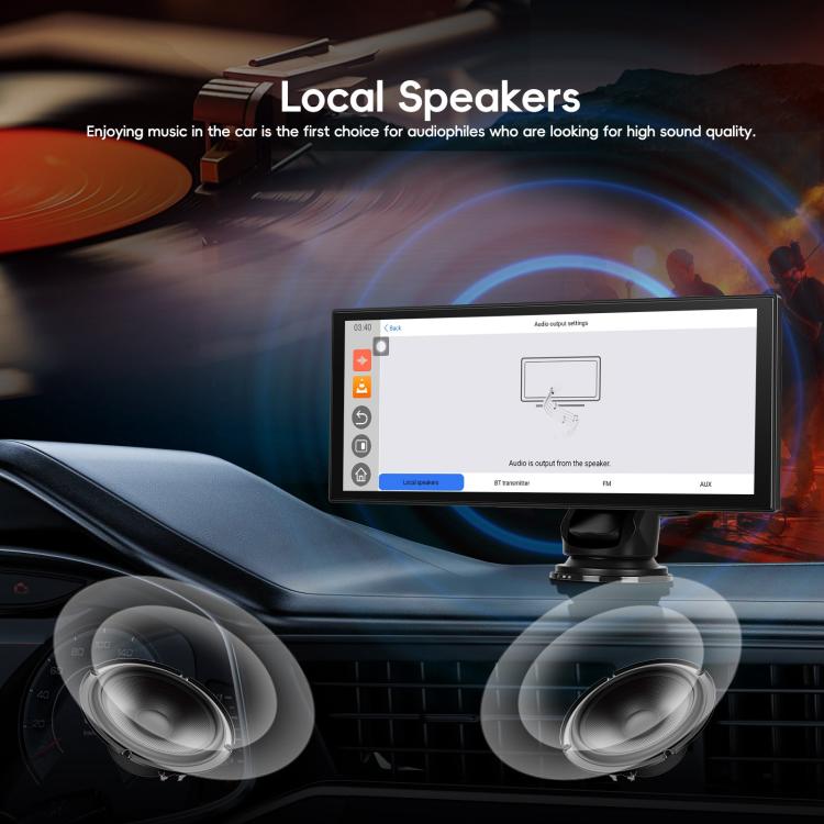 10.1 inch Android 15 2G+32G Car Reversing Display Monitor Screen Without Rear View Camera WiFi Version(Black) - Car Monitor by buy2fix | Online Shopping UK | buy2fix