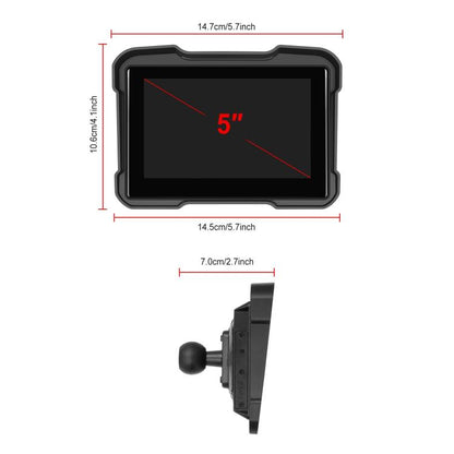 Motorcycle Wireless CarPlay and Android Auto 5 inch HD Screen Waterproof Navigator(Black) - Electrical Instruments by buy2fix | Online Shopping UK | buy2fix