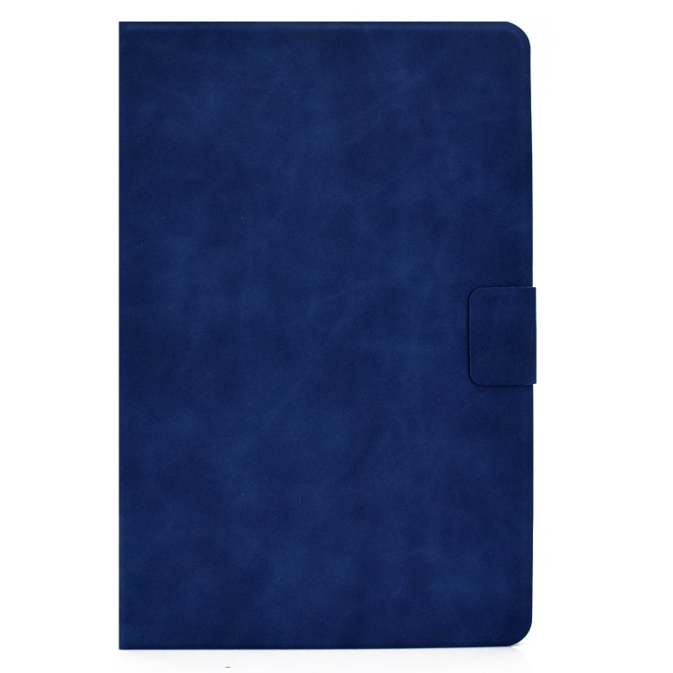 For Samsung Galaxy Tab S8 / Galaxy Tab S7 11.0 T870 Cowhide Texture Horizontal Flip Leather Case with Holder & Card Slots & Sleep / Wake-up(Blue) by buy2fix