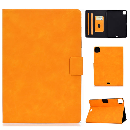 For iPad Air 2020 10.9 Cowhide Texture Horizontal Flip Leather Case with Holder & Card Slots & Sleep / Wake-up(Khaki) - iPad Air (2022) / (2020) 10.9 Cases by buy2fix | Online Shopping UK | buy2fix