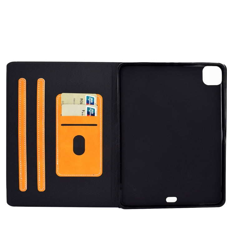 For iPad Air 2020 10.9 Cowhide Texture Horizontal Flip Leather Case with Holder & Card Slots & Sleep / Wake-up(Khaki) - iPad Air (2022) / (2020) 10.9 Cases by buy2fix | Online Shopping UK | buy2fix