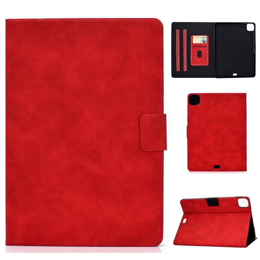 For iPad Air 2020 10.9 Cowhide Texture Horizontal Flip Leather Case with Holder & Card Slots & Sleep / Wake-up(Red) - iPad Air (2022) / (2020) 10.9 Cases by buy2fix | Online Shopping UK | buy2fix