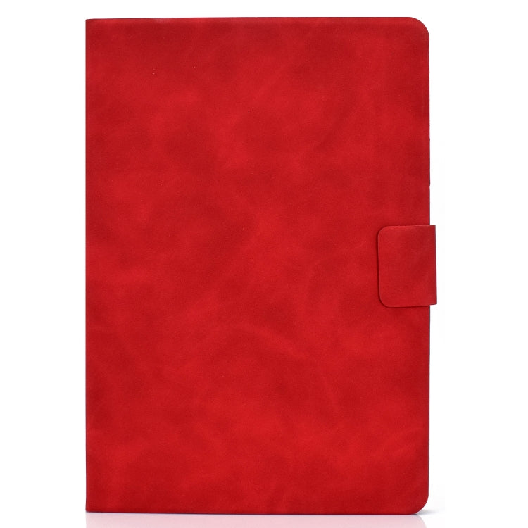 For iPad Air 2020 10.9 Cowhide Texture Horizontal Flip Leather Case with Holder & Card Slots & Sleep / Wake-up(Red) - iPad Air (2022) / (2020) 10.9 Cases by buy2fix | Online Shopping UK | buy2fix
