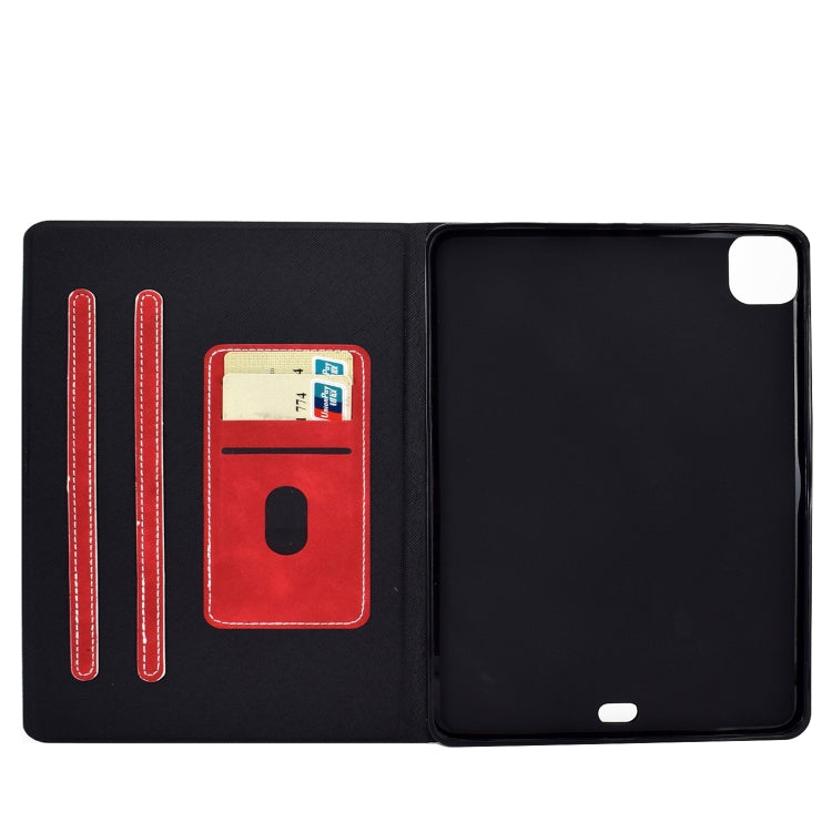 For iPad Air 2020 10.9 Cowhide Texture Horizontal Flip Leather Case with Holder & Card Slots & Sleep / Wake-up(Red) - iPad Air (2022) / (2020) 10.9 Cases by buy2fix | Online Shopping UK | buy2fix