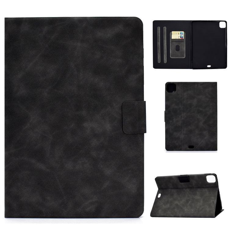 For iPad Air 2020 10.9 Cowhide Texture Horizontal Flip Leather Case with Holder & Card Slots & Sleep / Wake-up(Grey) - iPad Air (2022) / (2020) 10.9 Cases by buy2fix | Online Shopping UK | buy2fix