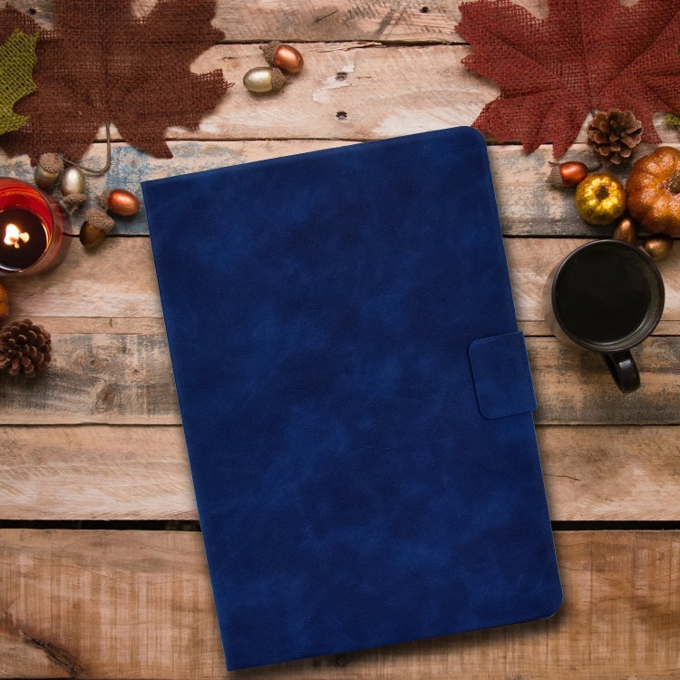 For iPad Air 2020 10.9 Cowhide Texture Horizontal Flip Leather Case with Holder & Card Slots & Sleep / Wake-up(Blue) - iPad Air (2022) / (2020) 10.9 Cases by buy2fix | Online Shopping UK | buy2fix