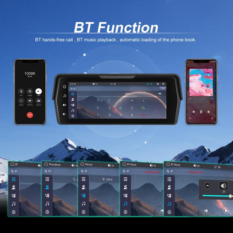 Portable Motorcycle Wireless CarPlay and Android Auto 6.86 inch HD Screen Waterproof Navigator(Black) - Electrical Instruments by buy2fix | Online Shopping UK | buy2fix