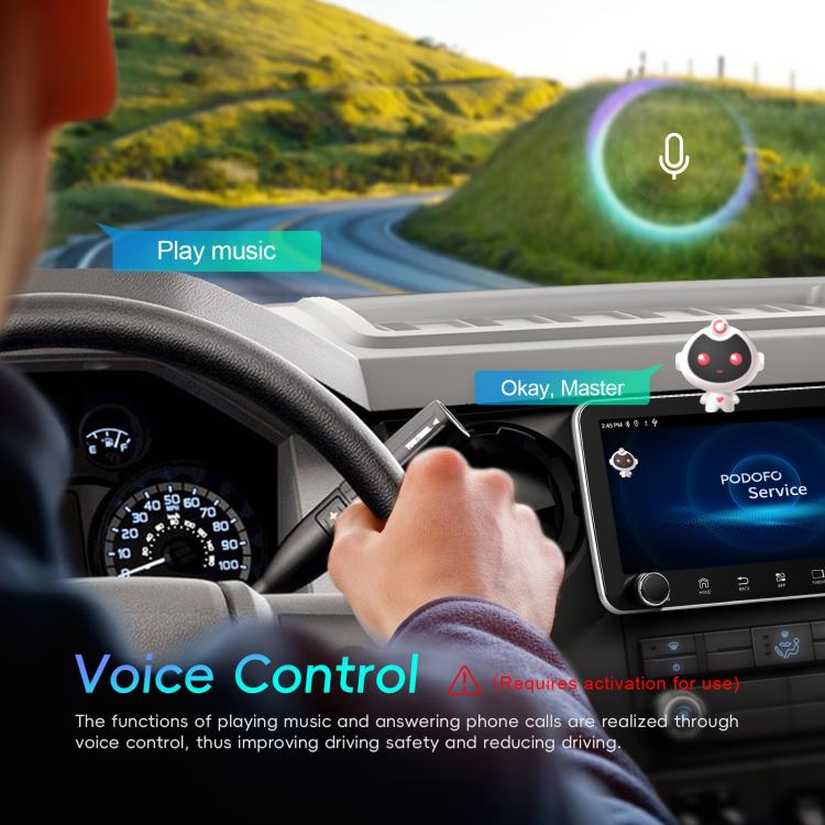 10.36 inch Screen Android 15 Car CarPlay Navigation Integrated Machine with Dual Knob, Specification:Standard+AHD+Microphone - Car MP3 & MP4 & MP5 by buy2fix | Online Shopping UK | buy2fix