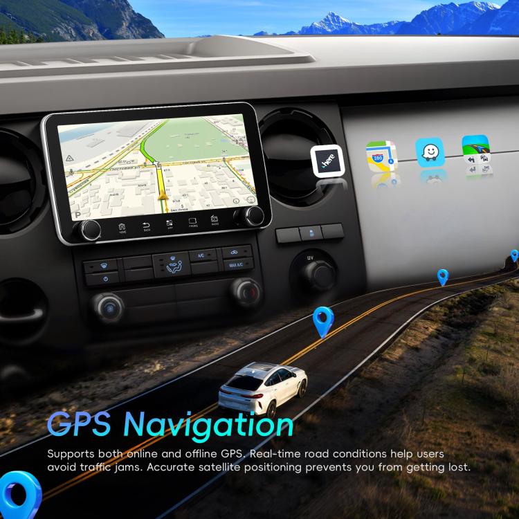 10.36 inch Screen Android 15 Car CarPlay Navigation Integrated Machine with Dual Knob, Specification:Standard+AHD+Microphone - Car MP3 & MP4 & MP5 by buy2fix | Online Shopping UK | buy2fix