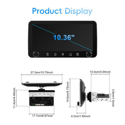 10.36 inch Screen Android 15 Car CarPlay Navigation Integrated Machine with Dual Knob, Specification:Standard - Car MP3 & MP4 & MP5 by buy2fix | Online Shopping UK | buy2fix