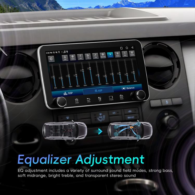 10.36 inch Screen Android 15 Car CarPlay Navigation Integrated Machine with Dual Knob, Specification:Standard - Car MP3 & MP4 & MP5 by buy2fix | Online Shopping UK | buy2fix