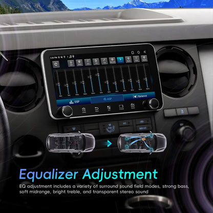 10.36 inch Screen Android 15 Car CarPlay Navigation Integrated Machine with Dual Knob, Specification:Standard - Car MP3 & MP4 & MP5 by buy2fix | Online Shopping UK | buy2fix