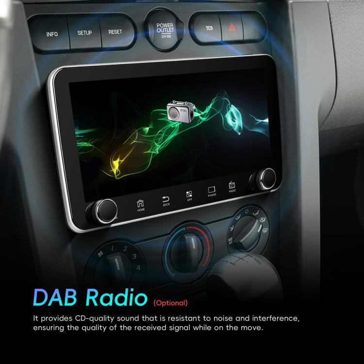 10.36 inch Screen Android 15 Car CarPlay Navigation Integrated Machine with Dual Knob, Specification:Standard+AHD+Microphone - Car MP3 & MP4 & MP5 by buy2fix | Online Shopping UK | buy2fix