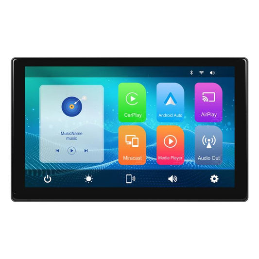 9 inch Car Wireless CarPlay and Android Auto Car HD Navigation Display, Specification:Standard - Car MP3 & MP4 & MP5 by buy2fix | Online Shopping UK | buy2fix