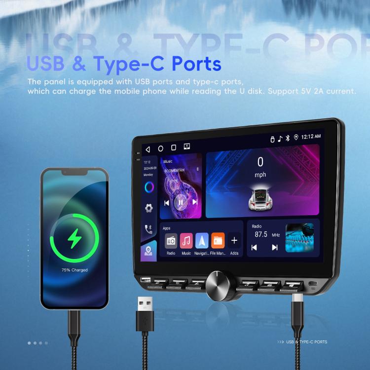 10 inch Screen Android 15 Car Navigation Audio Video Integrated Machine, Specification:Standard+AHD+Microphone - Car MP3 & MP4 & MP5 by buy2fix | Online Shopping UK | buy2fix