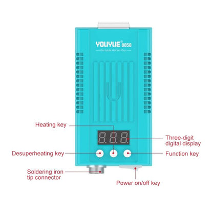 Uyue 8858 Portable Hot Air Gun BGA Desoldering Rework Station, Plug:EU Plug - Electric Soldering Iron by buy2fix | Online Shopping UK | buy2fix