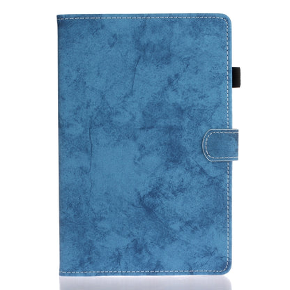 For Samsung Galaxy Tab S8 / Galaxy Tab S7 11.0 T870 Marble Style Cloth Texture Leather Case with Bracket & Card Slot & Pen Slot & Anti Skid Strip(Blue) by buy2fix