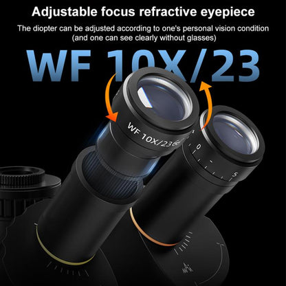 QianLi 6558 6.5X-58X Gorilla Trinocular Microscope, Plug:US Plug - Microscope Magnifier Series by QIANLI | Online Shopping UK | buy2fix