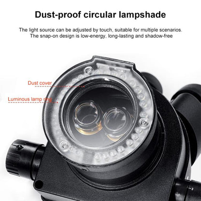 YCS 1S Max Large Base 7-45X Trinocular Microscope - Microscope Magnifier Series by buy2fix | Online Shopping UK | buy2fix