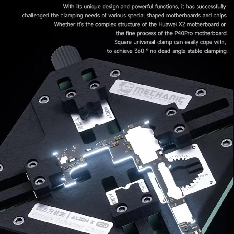 Mechanic Alien X V2.0 360 Clamping Universal Motherboard Fixture - Repair Fixture by MECHANIC | Online Shopping UK | buy2fix