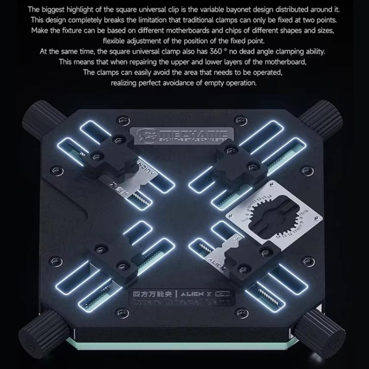 Mechanic Alien X V2.0 360 Clamping Universal Motherboard Fixture - Repair Fixture by MECHANIC | Online Shopping UK | buy2fix