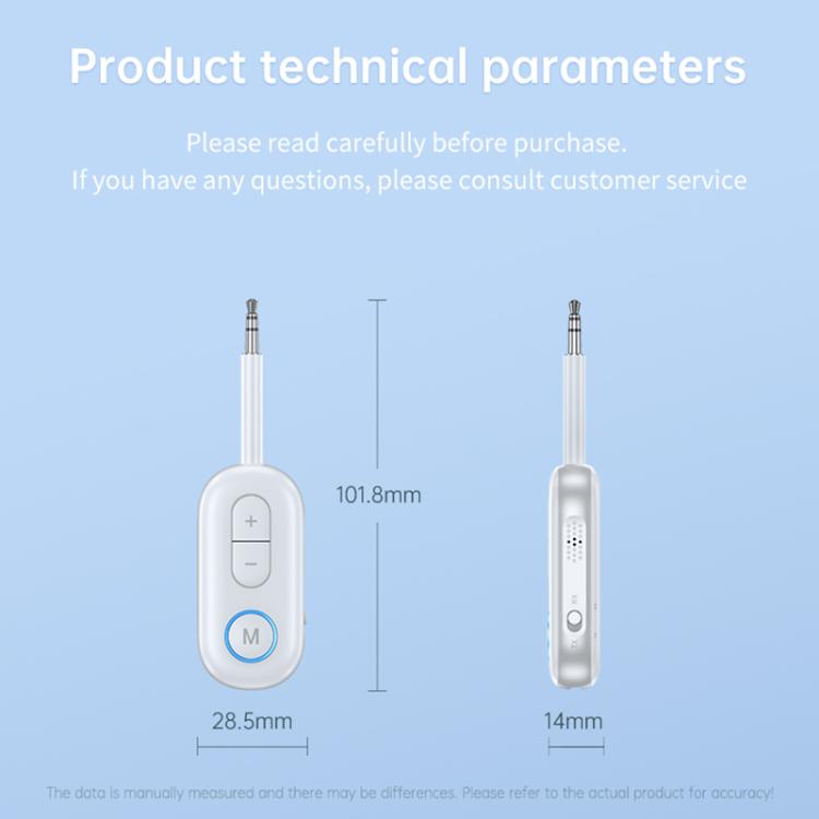 BT-13 2 in 1 Car Wireless Audio Adapter 3.5mm Audio Receiver Transmitter(Black) - Audio Receiver Transmitter by buy2fix | Online Shopping UK | buy2fix