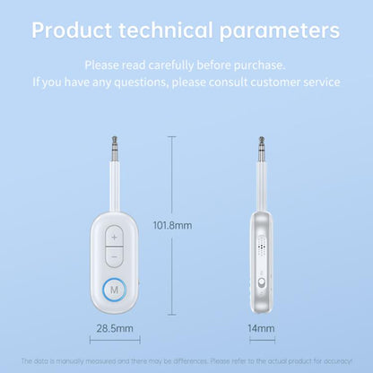 BT-13 2 in 1 Car Wireless Audio Adapter 3.5mm Audio Receiver Transmitter(Black) - Audio Receiver Transmitter by buy2fix | Online Shopping UK | buy2fix