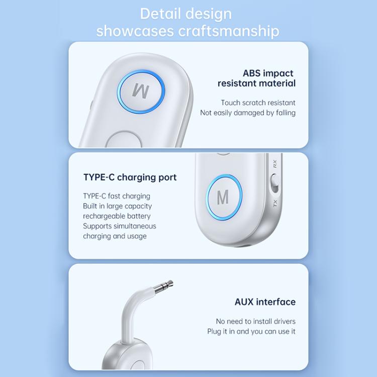 BT-13 2 in 1 Car Wireless Audio Adapter 3.5mm Audio Receiver Transmitter(Black) - Audio Receiver Transmitter by buy2fix | Online Shopping UK | buy2fix