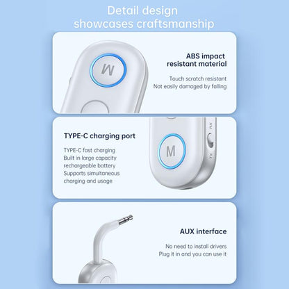 BT-13 2 in 1 Car Wireless Audio Adapter 3.5mm Audio Receiver Transmitter(Black) - Audio Receiver Transmitter by buy2fix | Online Shopping UK | buy2fix