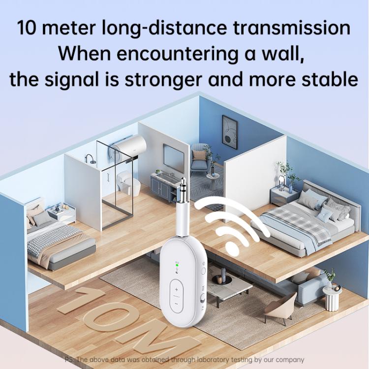 BT-21 2 in 1 Car Wireless Audio Adapter 3.5mm Audio Receiver Transmitter(White) - Audio Receiver Transmitter by buy2fix | Online Shopping UK | buy2fix
