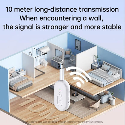 BT-21 2 in 1 Car Wireless Audio Adapter 3.5mm Audio Receiver Transmitter(White) - Audio Receiver Transmitter by buy2fix | Online Shopping UK | buy2fix